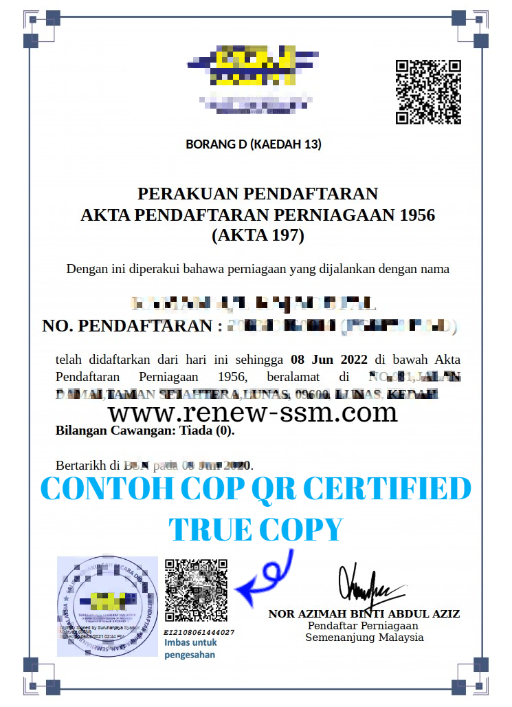 REPRINT SSM WITH CERTIFIED TRUE COPY - SSM Renew Portal